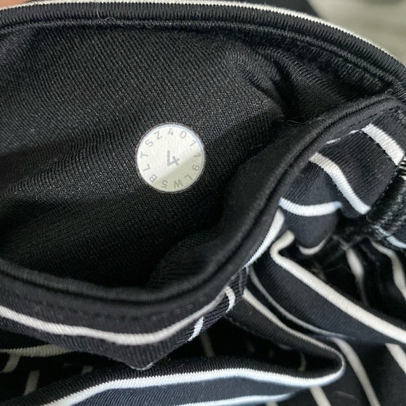 Lululemon Train Times legging pant 25” size 4 parallel stripe mid rise mesh - Picture 9 of 11